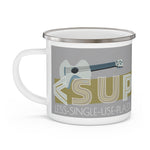 "ACOUSTIC BLUES" Less Single-Use Plastic Design #42 by © Juliana2me Enamel Mug