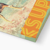 Surf Vibes "Surfidae Canidae" Less Single-Use Plastic Design # 220 by © Juliana2me  Eco Canvas