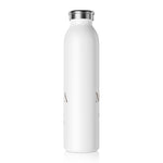 "MANTRA" Less Single-Use Plastic Dessign #77 by © Juliana2me Slim Water Bottle