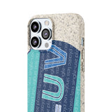 "LUV PATTERN" Less Single-Use Plastic Design #28 by © Juliana2me Biodegradable Phone Case