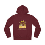 "SUNSHINE & LUV" Less Single-Use Plastic Design #51 by © Juliana2me Unisex Drummer Hoodie