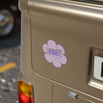 "PURPLE FLOWERS" LESS SINGLE-USE PLASTIC DESIGN #42 BY © JULIANA2ME Stickers