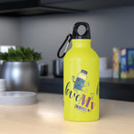 "LOVE MY WATER BOTTLE"  Less Single-Use Plastic Design #186 by © Juliana2me Oregon Sport Bottle