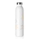 "STARFISH" Less Single-Use Plastic Design # 136 by © Juliana2me Slim Water Bottle