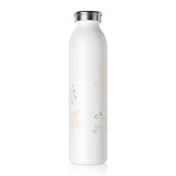 "STARFISH" Less Single-Use Plastic Design # 136 by © Juliana2me Slim Water Bottle