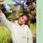 "FLORIDA" Less Single-Use Plastic Design #34 by © Juliana2me Women's eco fitted hoodie