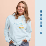 "FLORIDA" Less Single-Use Plastic Design #34 by © Juliana2me Women's eco fitted hoodie