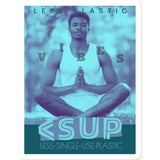 Yoga Vibes "Namaste" Less Single-use Plastic Design # 242 by Juliana2me Sticker