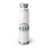 "RAINBOW CLOUD"  Less Single-Use Plastic Design #12 by ©Juliana2me 22oz Vacuum Insulated Bottle