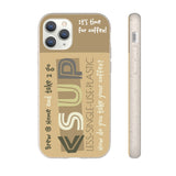 "COFFEE TO GO"  Less Single-Use Plastic Design #16 by © Juliana2me biodegradable phone case