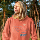 "CALIFORNIA" Less Single-Use Plastic Design #37 by © Juliana2me Unisex Eco Raglan Hoodie