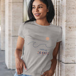 "CALIFORNIA" Less Single-Use Plastic Design #37 by © Juliana2me Women’s Organic T-shirt