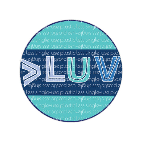 "LUV PATTERN" Less Single-Use Plastic Design #28 by © Juliana2me Stickers