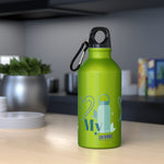 "LOVE MY WATER BOTTLE"  Less Single-Use Plastic Design #182 by © Juliana2me Oregon Sport Bottle