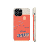 "CALIFORNIA" Less Single-Use Plastic Deisgn #37 by © Juliana2me Biodegradable Phone Case