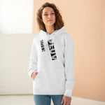 "VERTICAL" Less Single-Use Plastic Design #24 by © Juliana2me Unisex Cruiser Hoodie