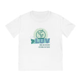 "GROW LOVE" Less Single-Use Plastic Design # 94 by © Juliana2me Unisex Organic Cotton T-Shirt