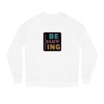 "BE MORE LUVING" Less Single-Use Plastic Design #54 by Juliana2me Unisex Crew Neck Sweatshirt