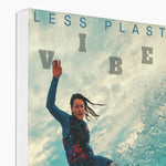 Surf Vibes " Crystal's Crescendo" Less Single-Use Plastic Design # 217 © by Juliana2me Eco Canvas