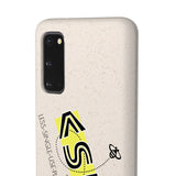 "BEE THE CHANGE" Less Single-Use Plastic Design #40 by © Juliana2me Biodegradable Phone Case