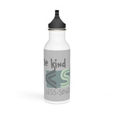 "BE KIND" Less Single-Use Plastic Design #32 Stainless Steel Water Bottle