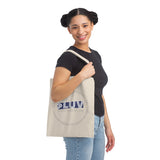 "More Luv Blue" Less Single-Use Plastic Design # 2 by  Juliana2me Canvas Tote Bag