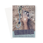 Climb Vibes "Snake Eyes" Less Single-Use Plastic Design #227 Greeting Card