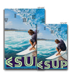 Surf Vibes "Liquid Memory" Less Single-Use Plastic Design # 218 by © Juliana2me Eco Canvas