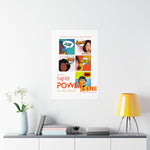 "SUPER POWER" Less Single-Use Plastic Design # 191 by © Juliana2me Premium Matte Vertical Posters