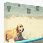 Surf Vibes "Fetchin' Some Fun" Less Single-Use Plastic Design # 224 by © Juliana2me Eco Canvas