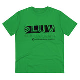 "MORE LUV FOR EARTH" Less Single-Use Plastic Design #25 by © Juliana2me Organic T-shirt - Unisex