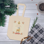 "KIND FOLK" Less Single-Use Plastic Design # 206 by © Juliana2me Double Wine Tote Bag