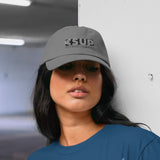 "THE LOGO TO BRAND" Less Single-Use Plastic Design #5 by © Juliana2me Organic dad hat