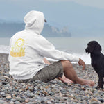 "SUNSHINE & LUV" Less Single-Use Plastic Design #51 by © Juliana2me Unisex Drummer Hoodie