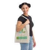 "FLATWARE" Less Single-Use Plastic Design #66 by © Juliana2me Canvas Tote Bag