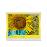 MORE LUV for EARTH Sunflower Fine Art Print with Hanger