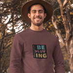 "BE MORE LUVING" Less Single-Use Plastic Design #54 by Juliana2me Unisex Crew Neck Sweatshirt