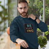 "BE MORE LUVING" Less Single-Use Plastic Design #54 by Juliana2me Unisex Crew Neck Sweatshirt