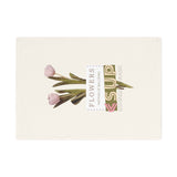 "FLOWERS NOT BALLOONS" Less Single-Use Plastic Design #63 by © Juliana2me Organic Cotton Tea Towel