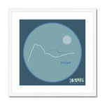 "MAINE" Less Single-Use Plastic Design # 81 Graphic Artwork  Framed & Mounted Print