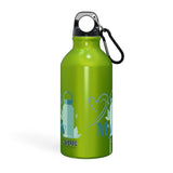 "LOVE MY WATER BOTTLE"  Less Single-Use Plastic Design #182 by © Juliana2me Oregon Sport Bottle