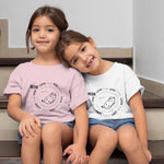 "FAT CAT" Less Single-Use Plastic Design #57 by © Juliana2me Toddler Short Sleeve Tee