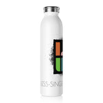 "ABSTRACT" Less Single-Use Plastic Design #64 by © Juliana2me Slim Water Bottle