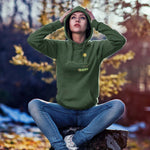 "VERMONT" Less Single-Use Plastic Design #58 by © Juliana2me Unisex Eco Raglan Hoodie