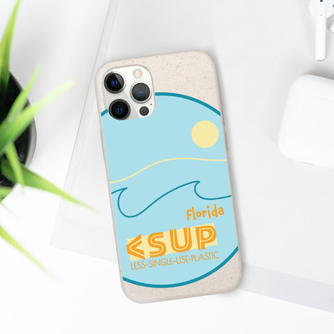 "FLORIDA" Less Single-Use Plastic Design #34 by © Juliana2me Biodegradable Phone Case