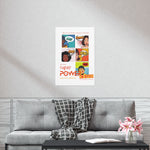 "SUPER POWER" Less Single-Use Plastic Design # 191 by © Juliana2me Premium Matte Vertical Posters