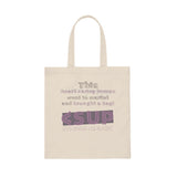 “SMART HUMAN" Design #13 by © Juliana2me Canvas Tote Bag