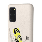 "BEE THE CHANGE" Less Single-Use Plastic Design #40 by © Juliana2me Biodegradable Phone Case