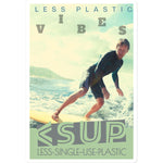 Surf Vibes " Frosty Tellecaster" Less Single-Use Plastic Deisgn #209 by © Juliana2me Sticker