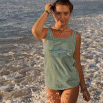 "SHARK" Less Single-Use Plastic Design #60 by © Juliana2me Women's Dreamer Tank Top